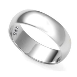 Plain Wedding Band Ring 7 mm